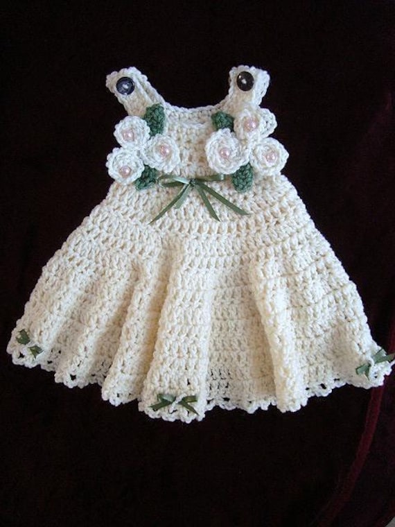 CROCHET PATTERN Baby Dress Girls Dress newborn to by Hectanooga