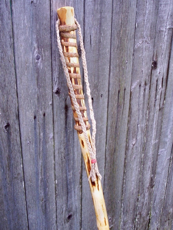 Natural finish Walking stick Maine Maple Wooden Hiking staff