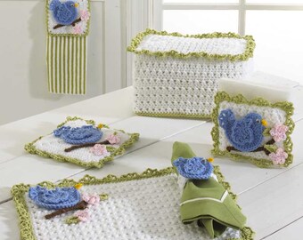 Bluebird Kitchen Set Crochet Pattern PDF