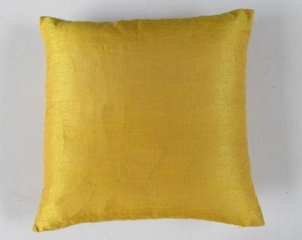 mustard yellow pillow. art silk yellow custom cover 18 cushion made on 20 % off