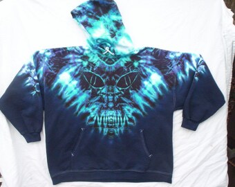Midnight Monster Tie Dye Hoodie Size XL