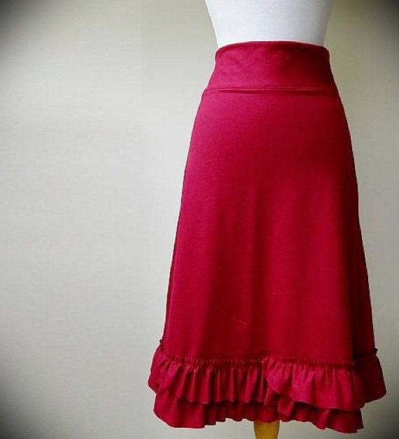 Items similar to Maxi skirt, organic cotton skirt, custom length skirt ...