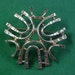 Free Ship ~ CHARMING SARAH COV. Light Gold Plate Retro Open Design Brooch