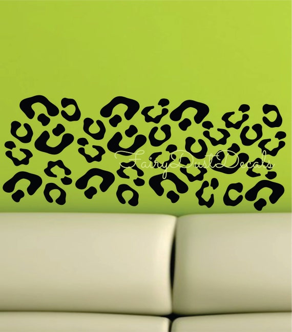 Items similar to Animal Print wall decals LARGER SIZE Leopard Spot