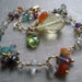 multi color gemstone bracelet, carnelian, lemon topaz, crystal quartz, colorful gemstone bracelet, bridesmaid jewelry