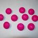10 Bright Pink, Shank Buttons, Lot 2301