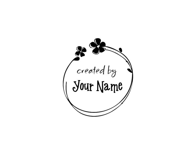 Handle Mounted or Cling Personalized Name custom made rubber stamps C25 scrapbook
