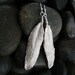 Long Sterling Silver Chandelier Sage Leaf Earrings