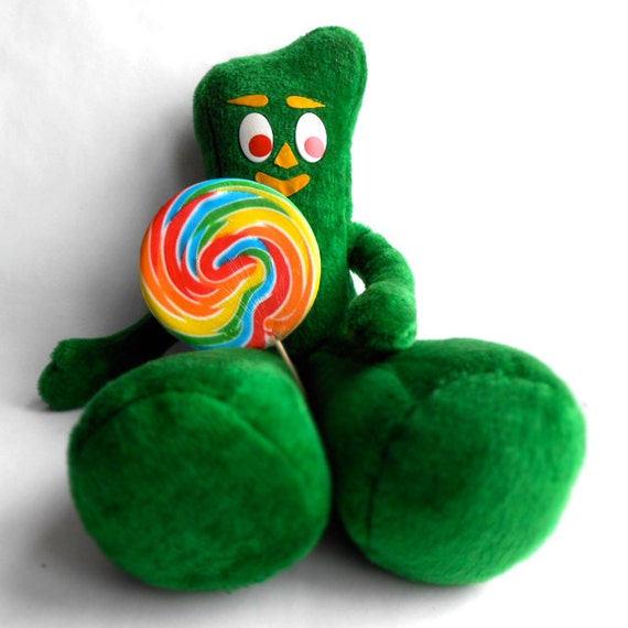 green stuffed toy