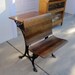 RESERVED for Daryn Coburn / Antique Cast Iron and Wood School Desk by Buffalo Hardware Co.