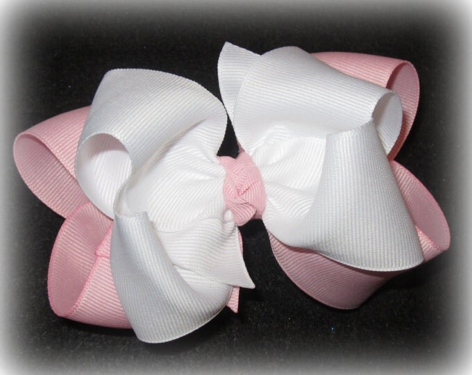 Large Hairbows, Big Bows, Boutique hair bow, Light Pink hairbow, boutique hairbow, girls big bows, Baby Pink bow, Toddler bows, pageant bow