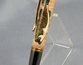 Largemouth Bass Inlay Twist Pen