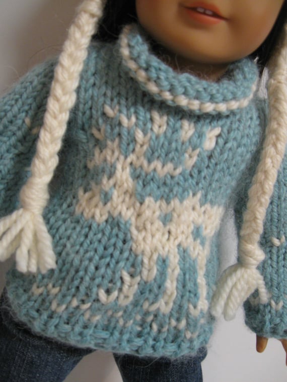 American Girl Doll ClothesReindeer Blue by 123MULBERRYSTREET