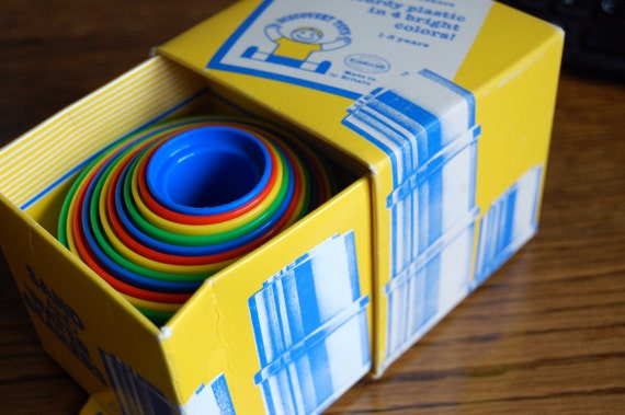 Vintage Discovery Toys stacking cups nesting cups by ...