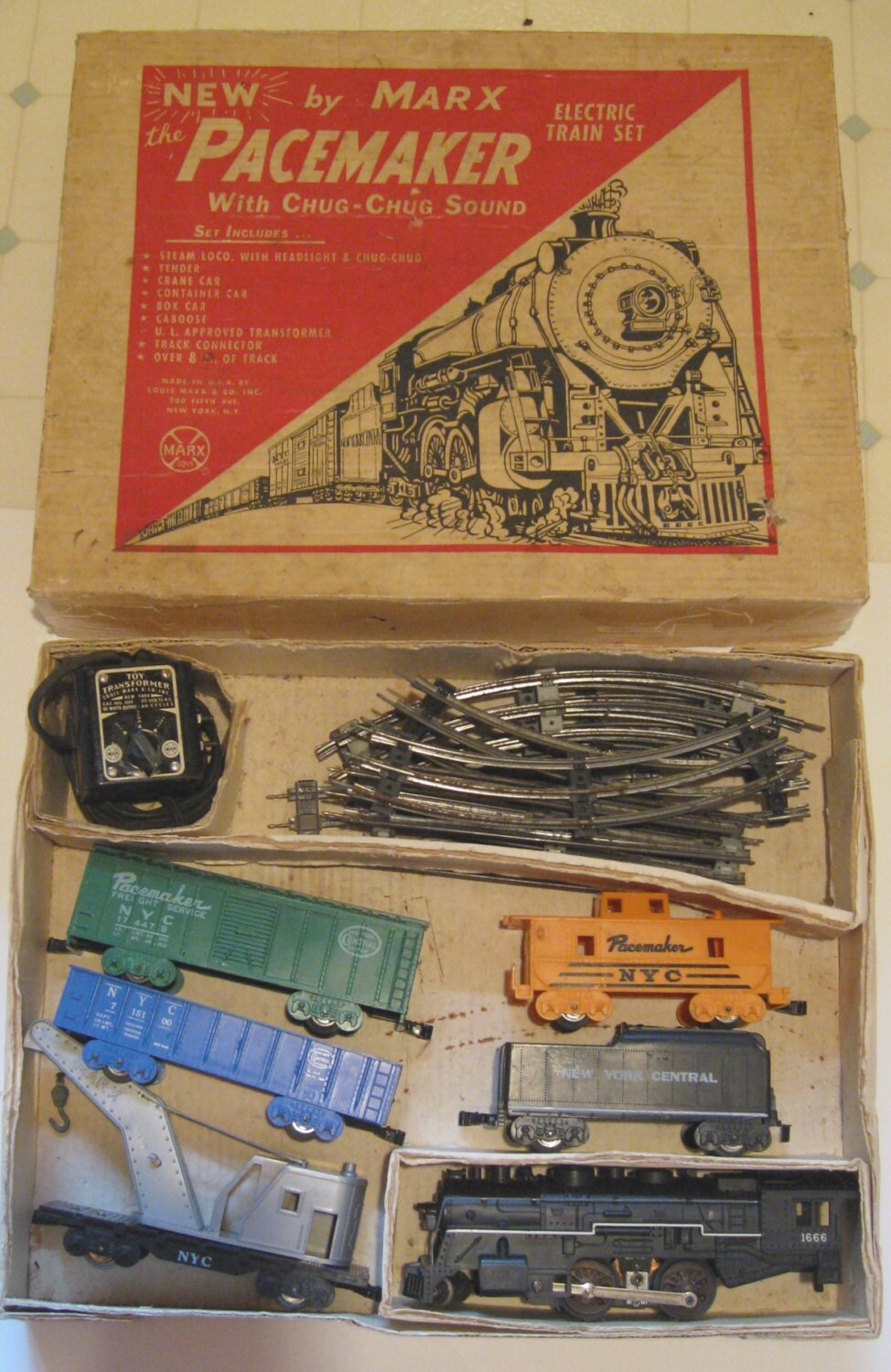 Vintage Marx Train Set Pacemaker 9465/1 in Box