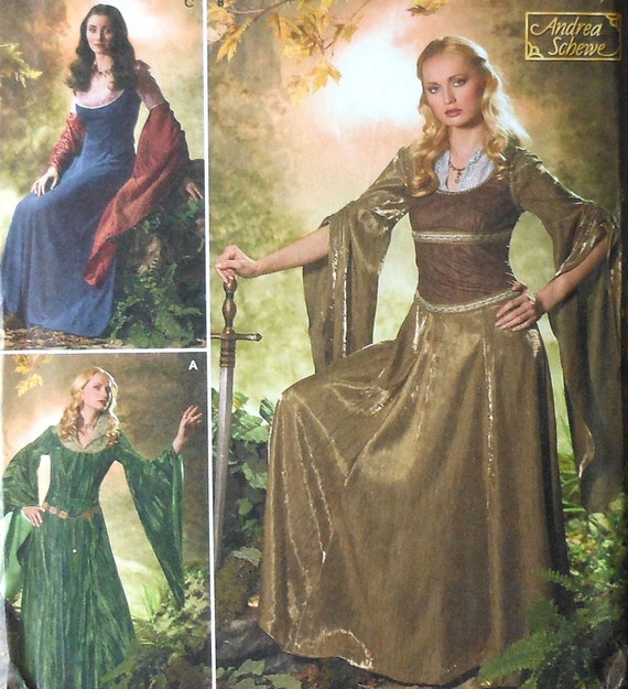 Maiden/Princess Gown Costume Sewing Pattern UNCUT Simplicity