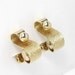 Vintage Modernist Scroll Earrings, Modernist Earrings, Gold Earrings, Unique Earrings