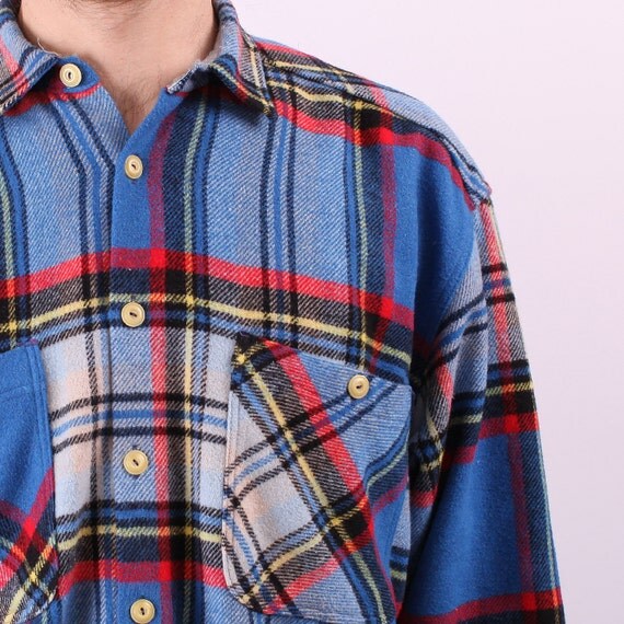 blue lumberjack shirt wow