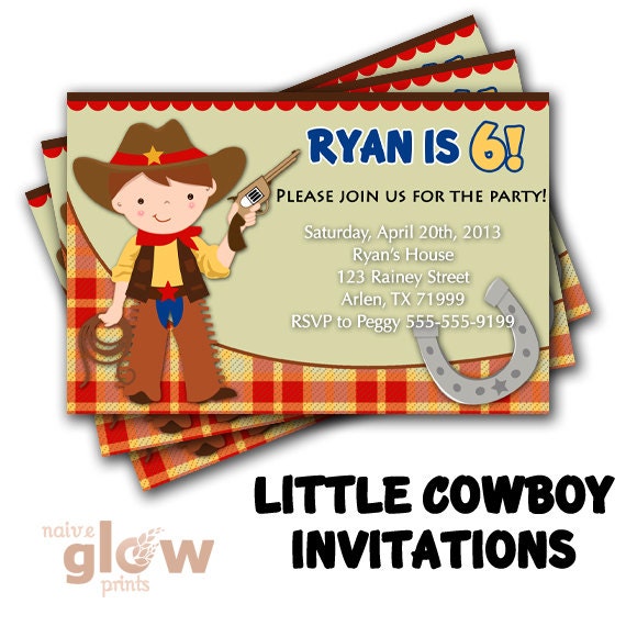 Cowboy Invitations For Kids 6