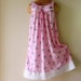 Summer NIGHTGOWNS, PINK, Silky Soft Polyester Nylon Knit, Size 6 or 8, Wide Eyelet Trim, Kittens in Nightcaps, READY to Ship
