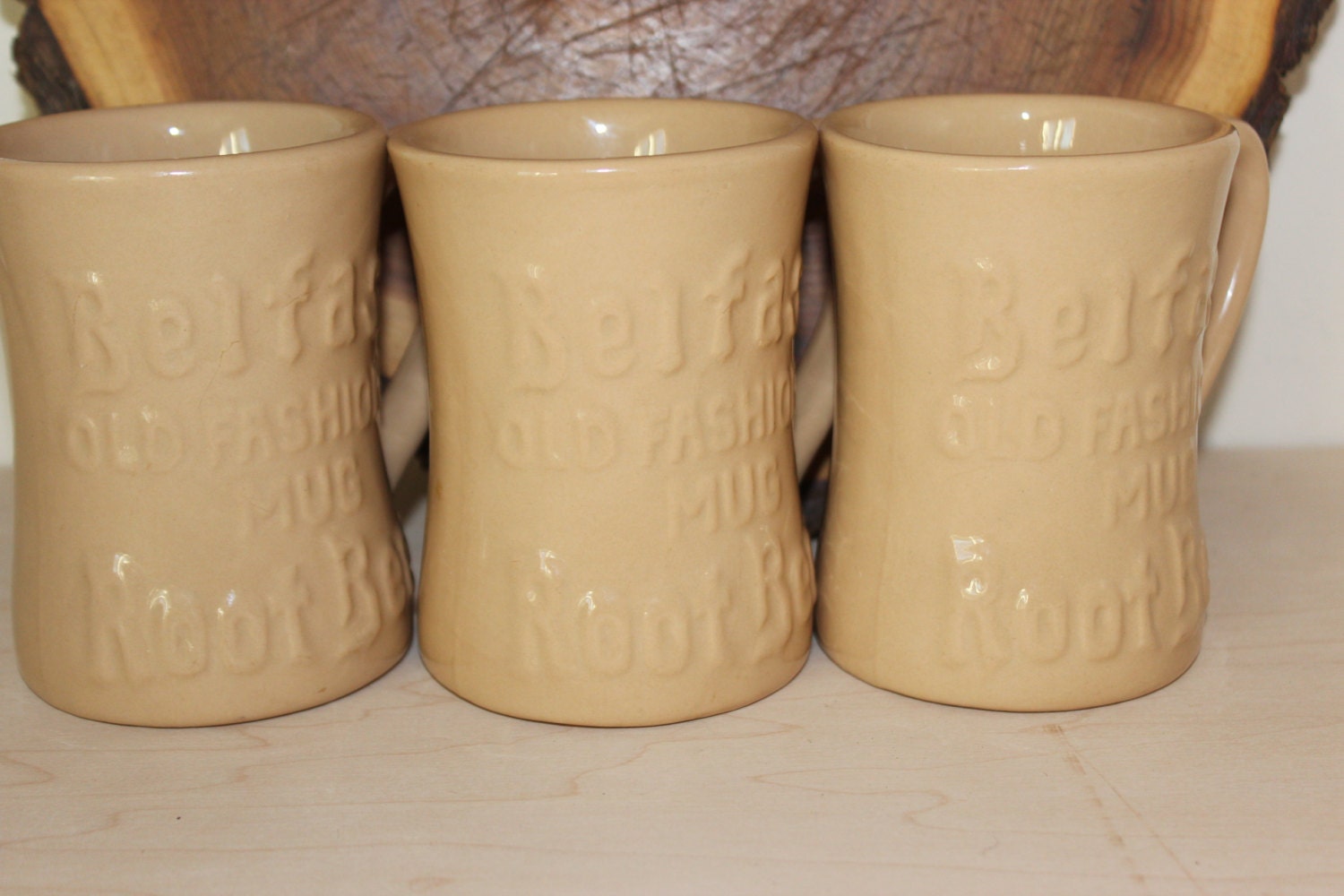 3 Belfast Old Fashioned Root Beer Mugs Tepco 1950s by SubtleFunk