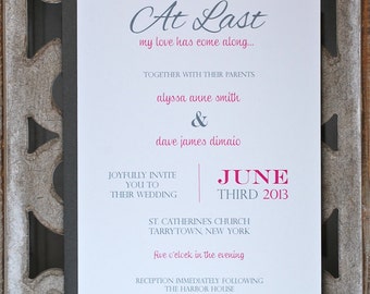 At Last Wedding Invitations 5