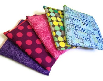 Reusable Sandwich Snack Bags, Eco Friendly, Custom Made to Order - SET OF FIVE, You Pick the Colors