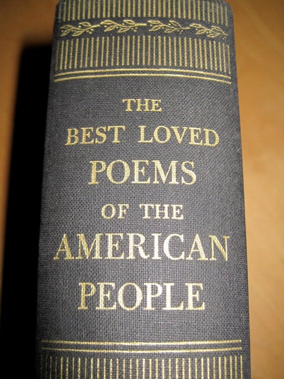 1936 BEST LOVED POEMS of the American People Vintage book