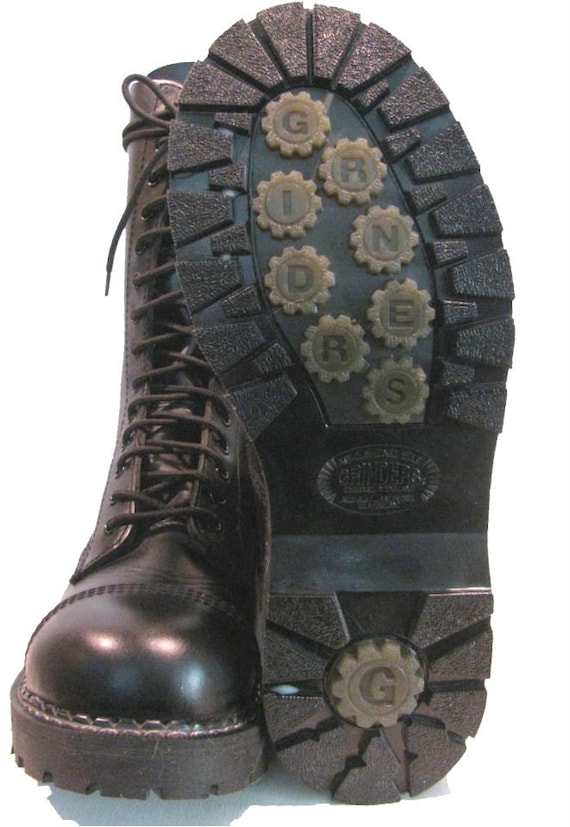 Vintage 14 Eyelet Grinders Combat Boots from London England