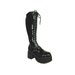 Mens Vintage Patent Leather Cyber Industrial Knee High Muro Platform Boots size 8