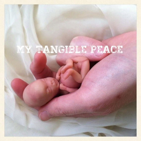 ooak 11 week gestation baby Memorial/Honor Sculpture MADE