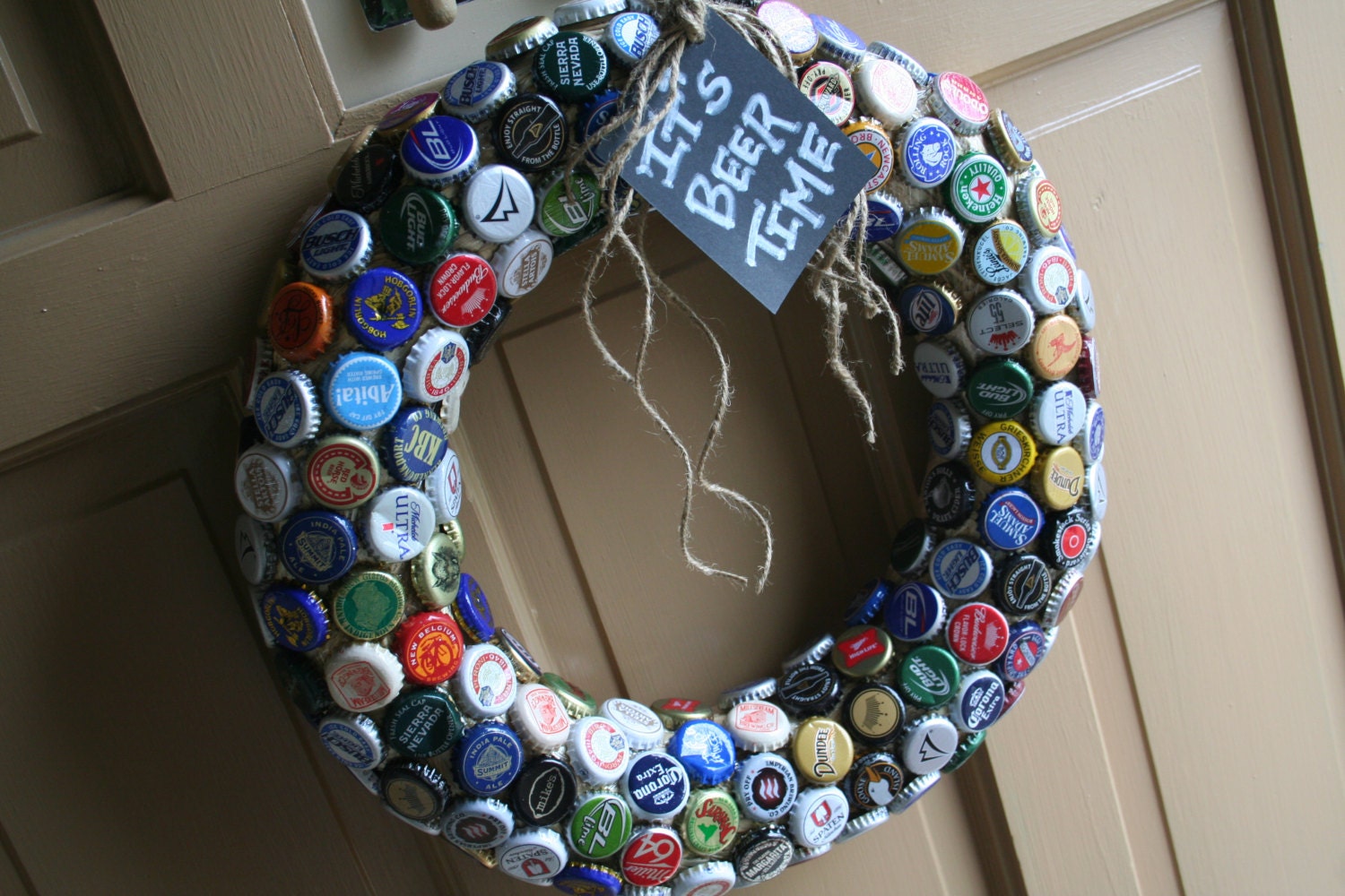 Beer Cap Wreath