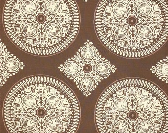 Medallion in Brown, Designer Fabric by Ty Pennington, Impressions Collection, 1 Yard