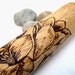 Rolling pin with pyrography art -Roll some Lilies in your dough -Personalizable gift for Mom or Dad