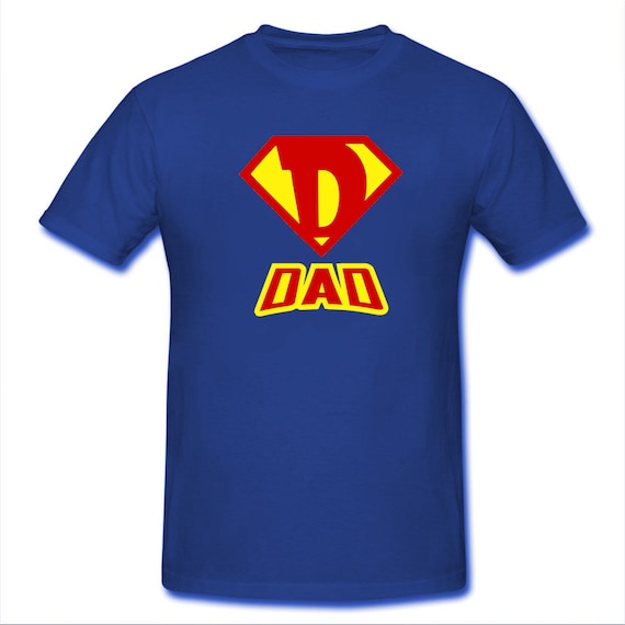 SuperDad T-Shirt Super Dad Tee Hero Father Daddy Fathers Day