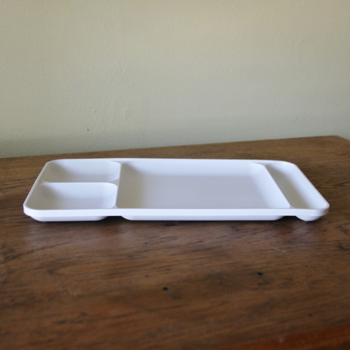 Vintage White Tupperware Divided Tray by sariloaf on Etsy