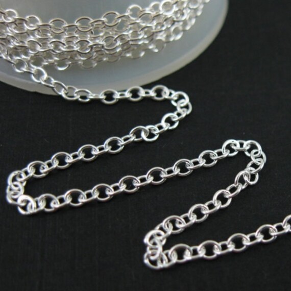 Wholesale Sterling Silver Chain Bulk Unfinished 2mm by BeadUnion