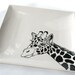 Hand Painted Giraffe Ceramic Plate