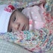 Knit baby blanket (primary multi colored)
