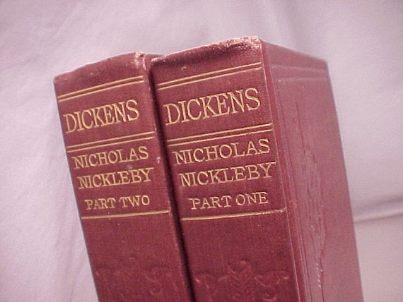 Nicholas Nickleby By Charles Dickens 2 Hardcover Illustrated