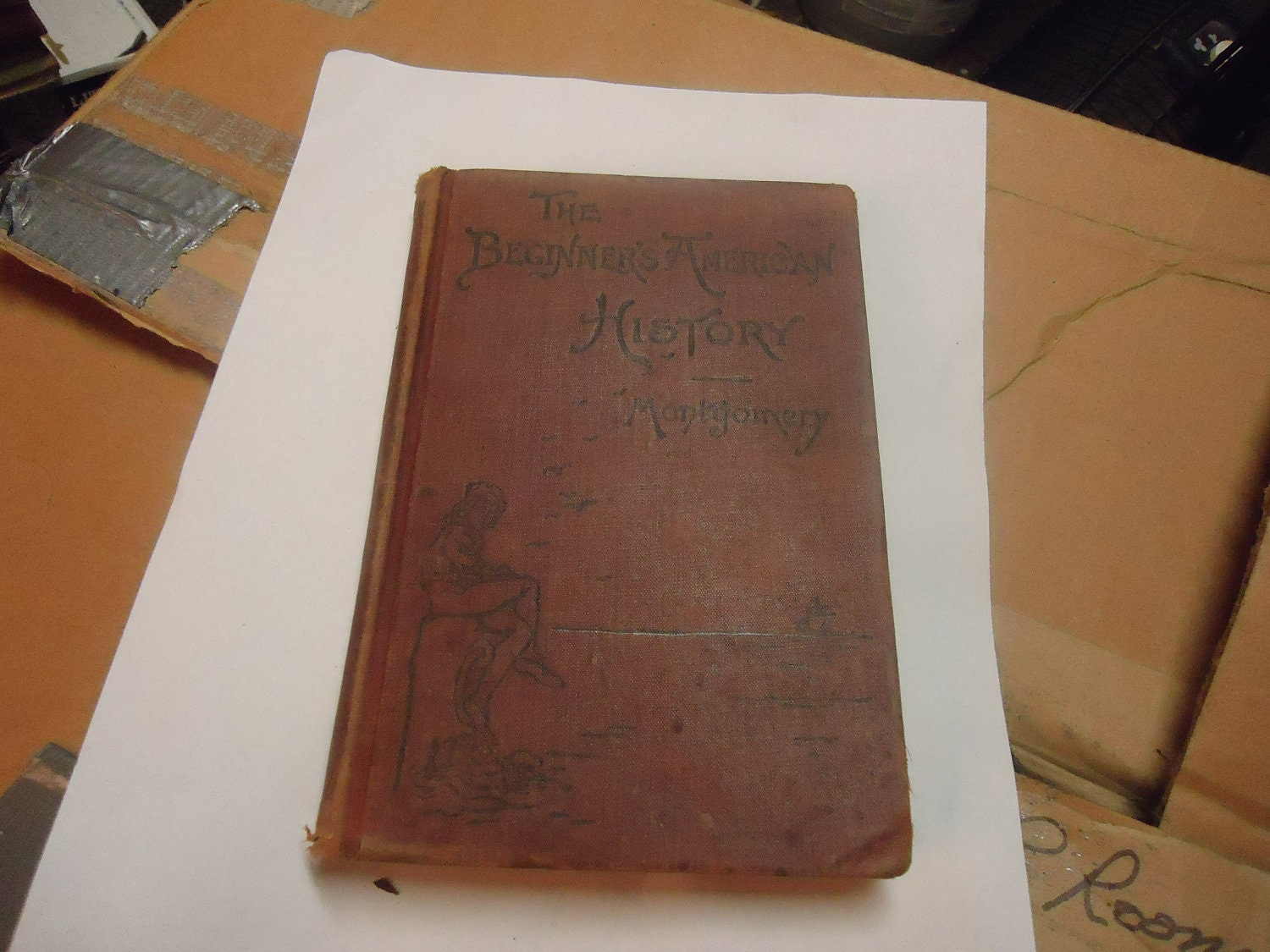 Vintage book The Beginners American History by D. H.