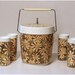 Vintage Daisy Ice Bucket and Set of 4 Cups by West Bend - SALE - circa 1960's
