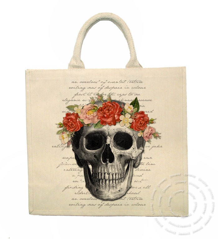 Skull image Floral wreath crown Bones Digital sheet Gothic