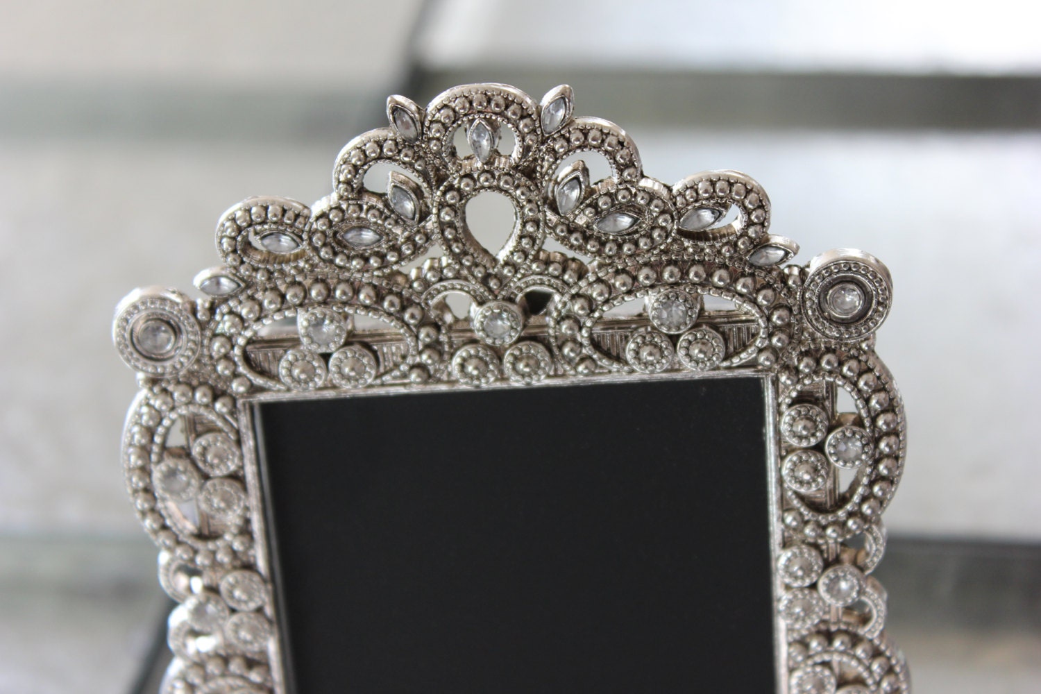 SALE Set 10 Vintage Style JEWELED RHINESTONE Frame Gatsby