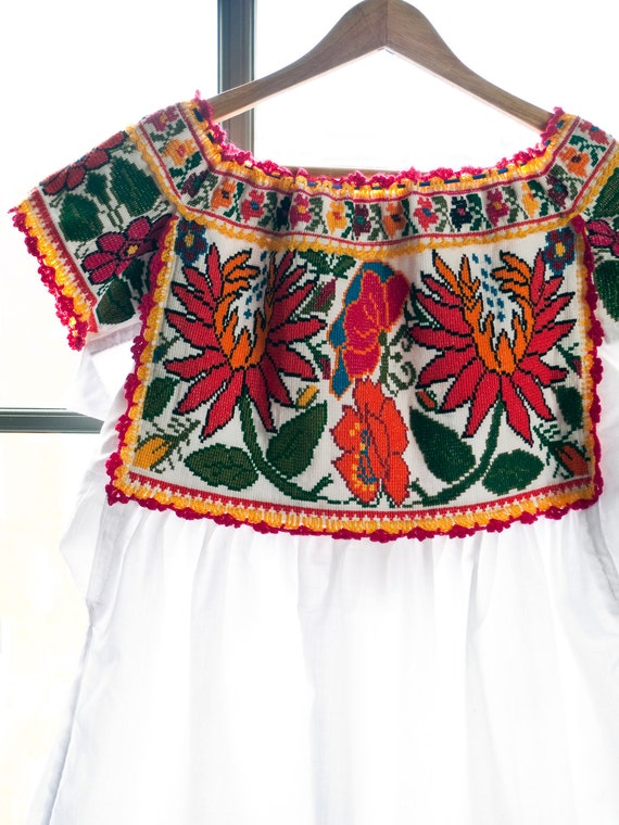 RARE vintage hand-embroidered BOHEMIAN peasant BLOUSE