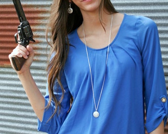 Bullet Necklace / 40 Caliber Fire & Ice Long Bullet Necklace WIN-40-N-FILN Patented / Fire and Ice / Long Necklace / Long Bullet Necklace