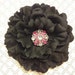 black flower girl headband- black flower headband- black rose headbands- Ivory baby headband-cream flower headband