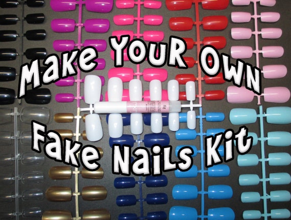 Make your Own Fake Nails Kit Blank Nails Base Coat