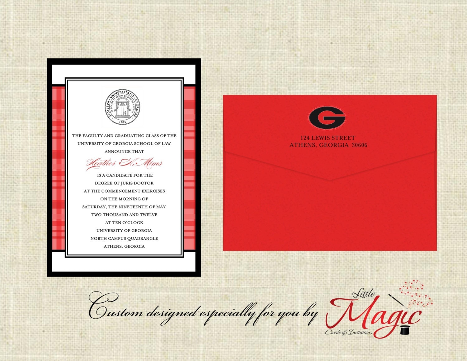 Traditional Graduation Announcements College Universities