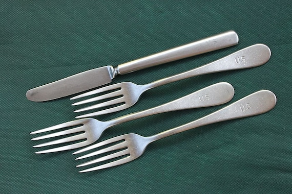 Vintage Assorted US Military Flatware by Silco by ercubed on Etsy